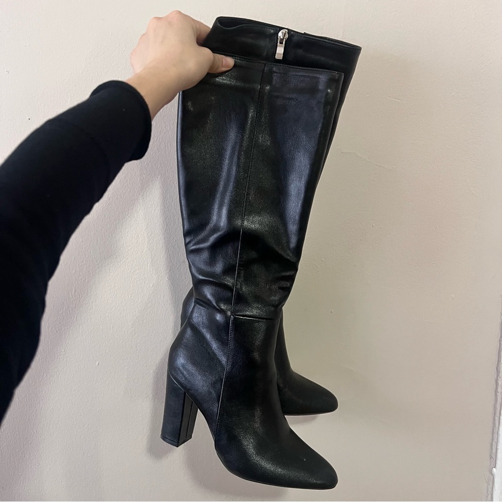 Women’s 6.5 Black Knee High Boots, 3 in Heel